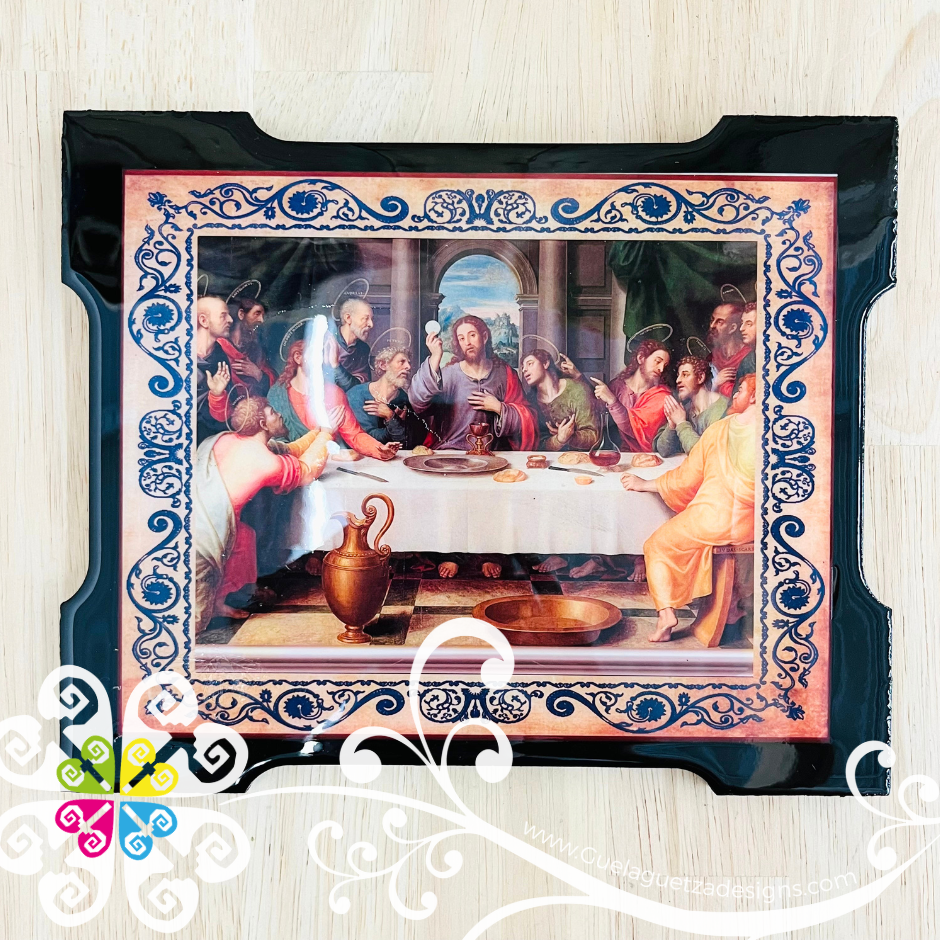 Small Wood La Ultima Cena Wood Wall Art - Litografia