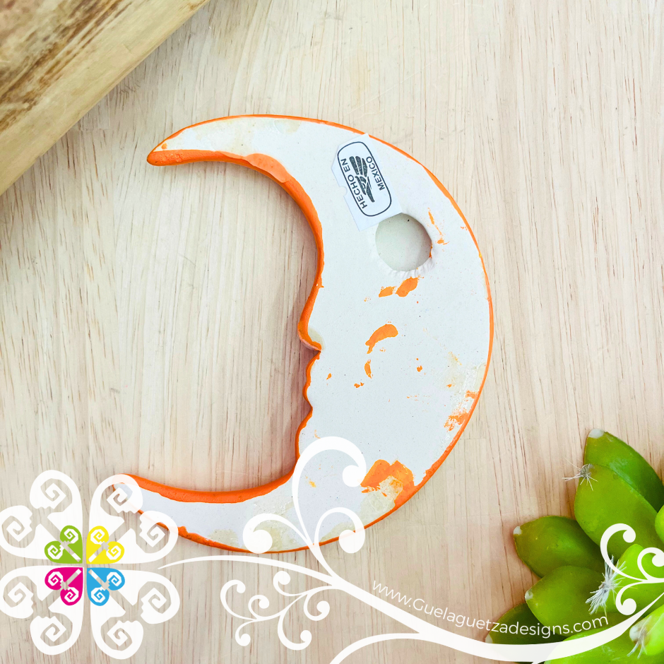 Medium Orange Sun & Moon Set - Wall Decor