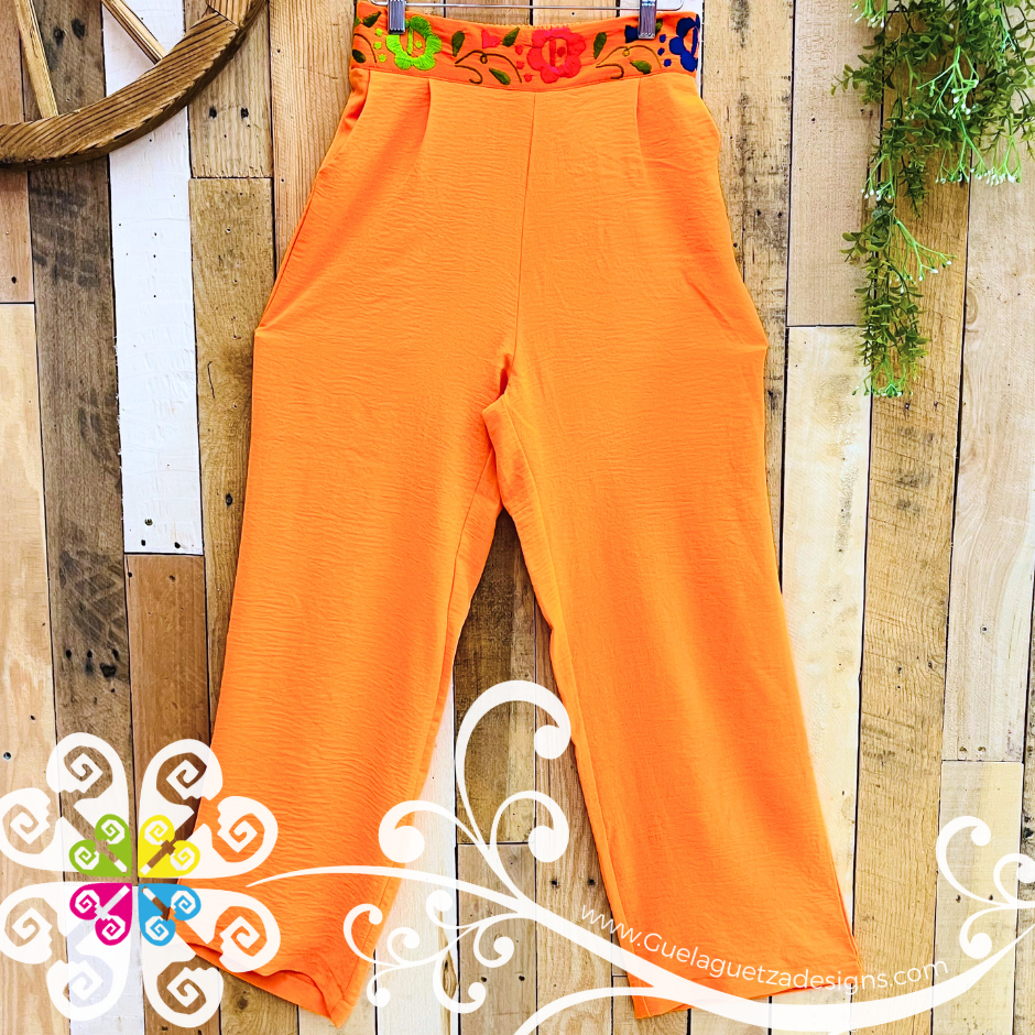 Small Pantalon Bordado Aro - Women Pants