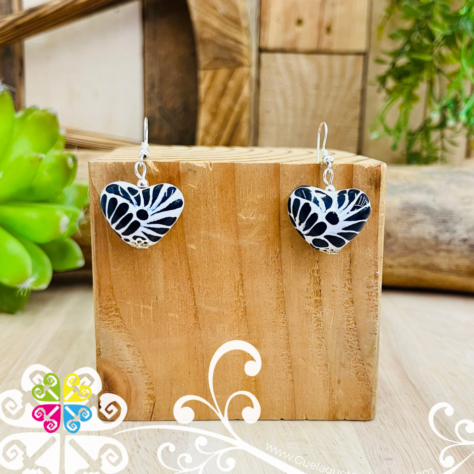 Corazones Talavera Earrings - Talavera Accessories