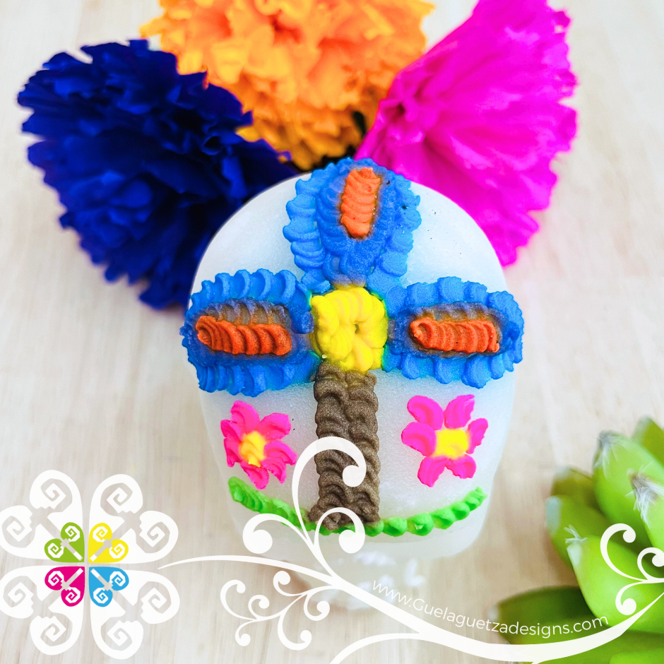 Medium Decorated Sugar Skull  - Calaverita de Azucar