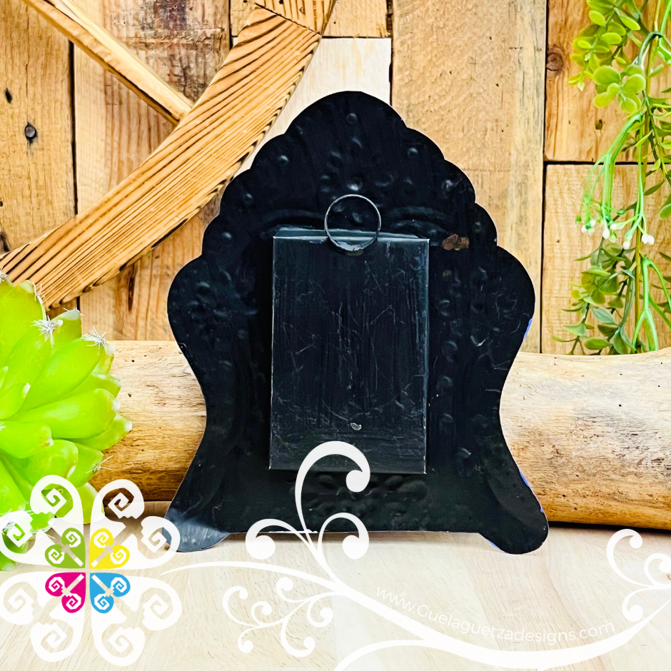 Large Virgen De Guadalupe Nicho Frame - Hojalata San Miguel Collection