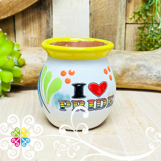 I love Pride - Single Pride Clay Mugs -  Single Taza Barro