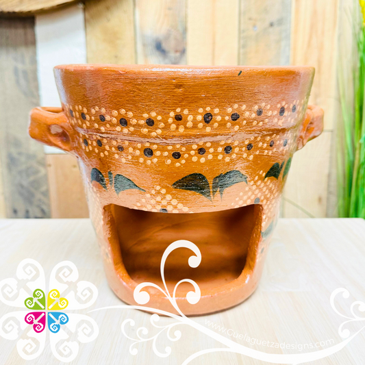 Small Anafre de Barro Capula Chafing Dish - Mexican Kitchen - Bracero de Barro