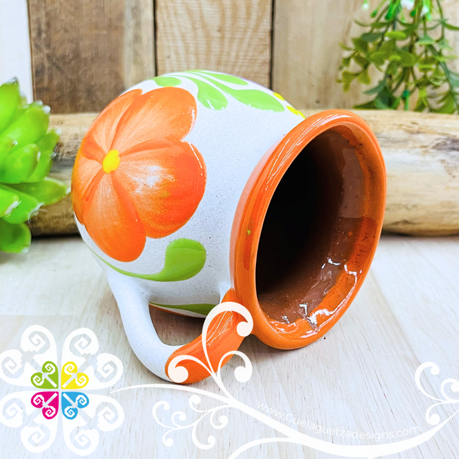 Orange Clay Pato Pitcher Set - 4 Mugs