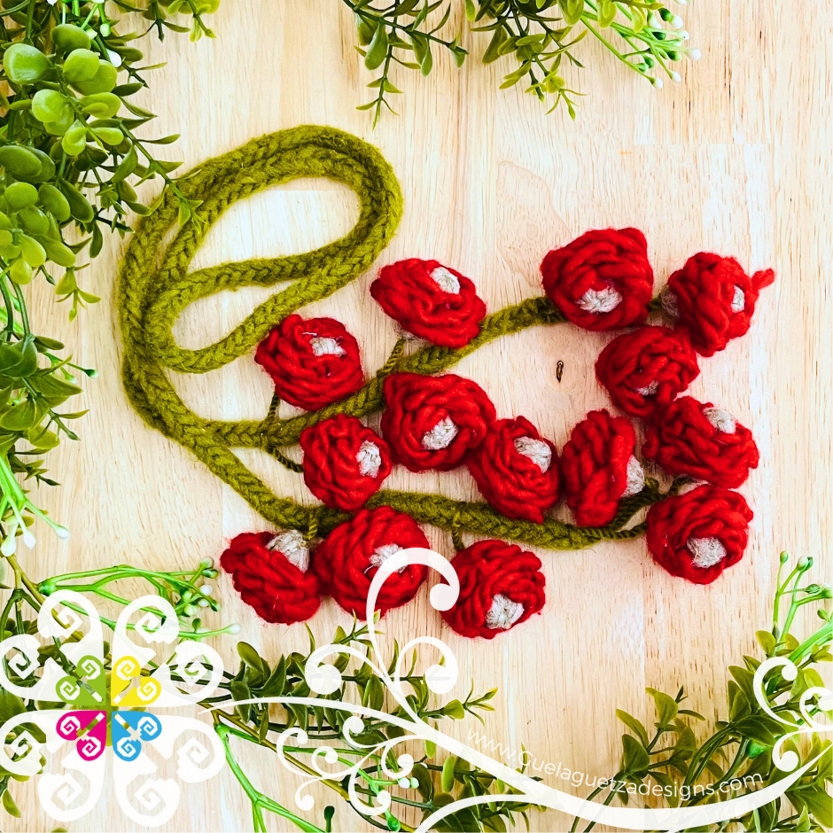 Medium Tlacoyal Flores - Braid Hair Accessory