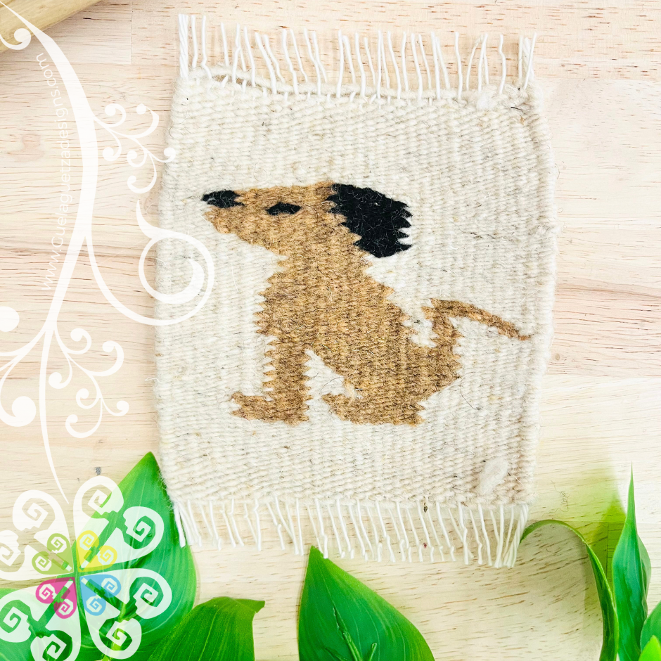 Animals Coaster Set -  13 cm x 14 cm Teotitlan Collection
