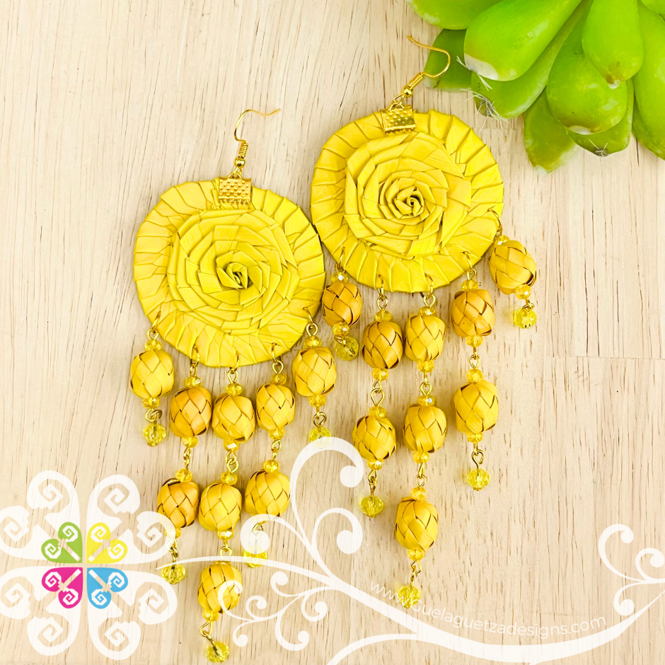 Large Marigold - Palm Earrings