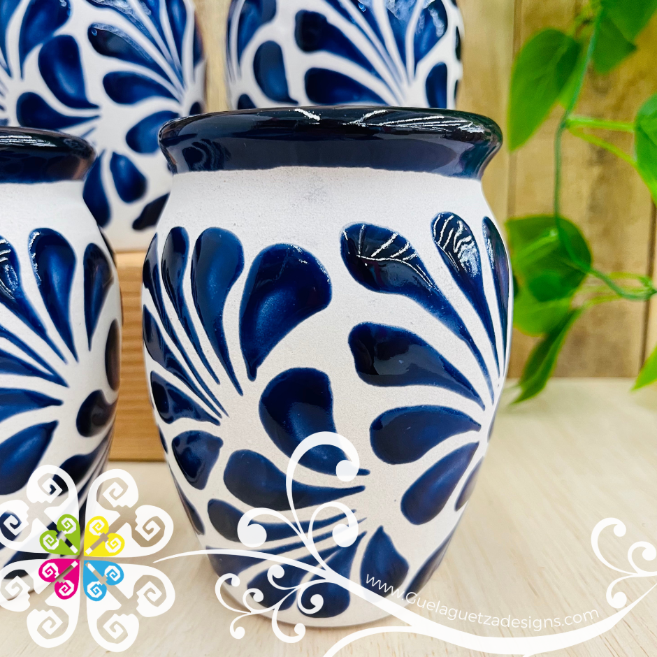 Cobalt Espiga Cantarito Cup - Set Clay Cantarito