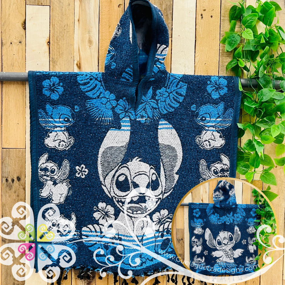 Large Gaban de Niño - Kids Gaban - Poncho with Hoodie