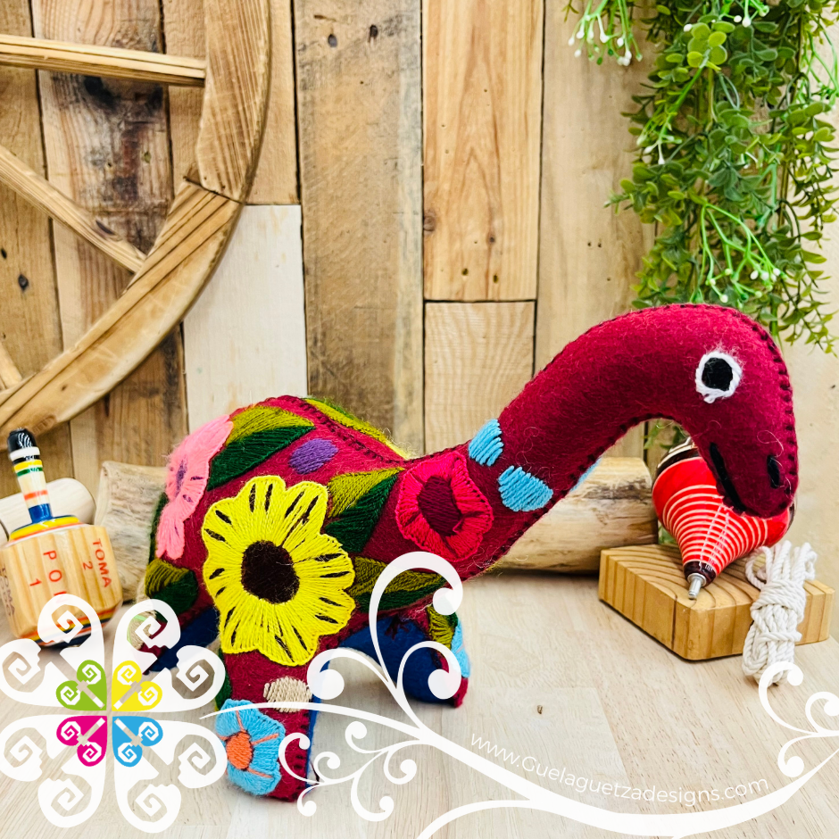 Embroidered Brachiosaurus - Chiapas Stuffed Animal