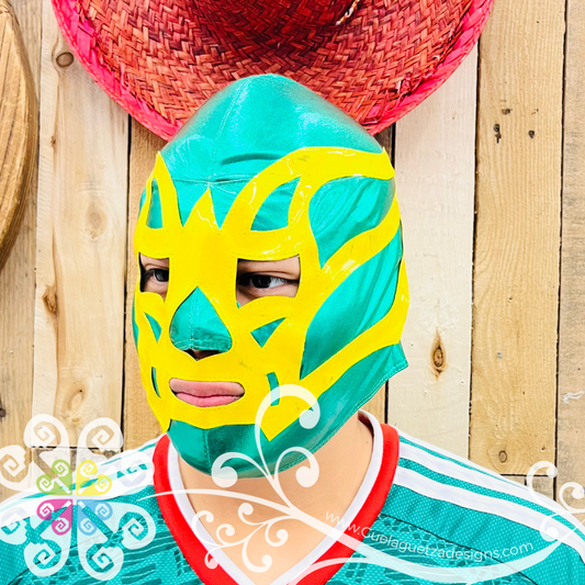 Green Luchador Mask - Adult Lucha Libre Mask