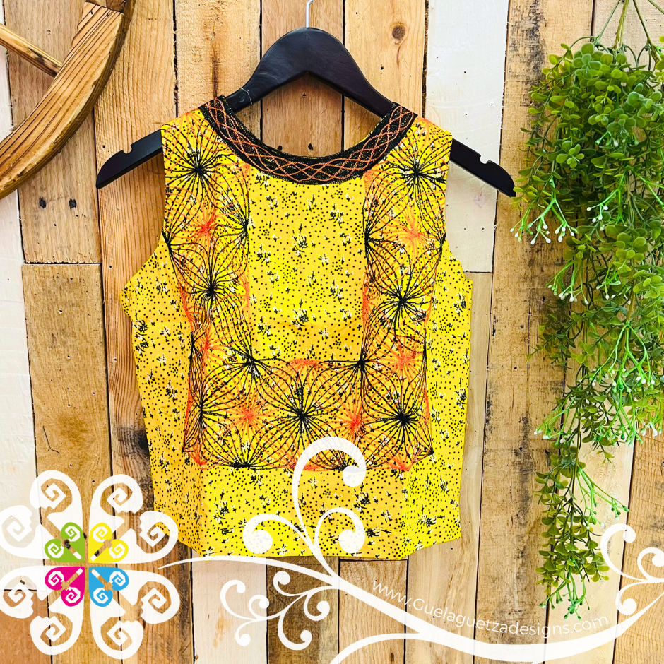 Medium Cadenilla Tehuana Fabi Top - Double Embroider