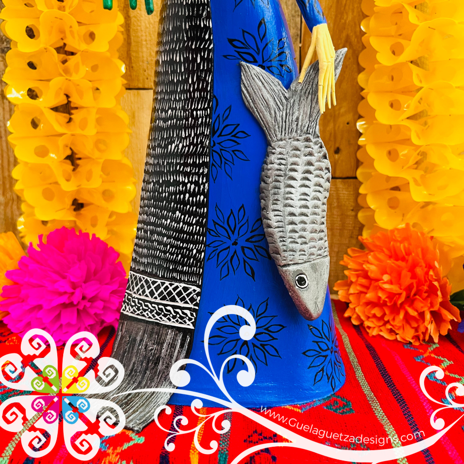 Medium Colores Fina Clay Catrina  - Capula Clay Home