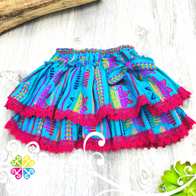 Blue Turquoise Primavera Girl Set - Mexican Children Outfit