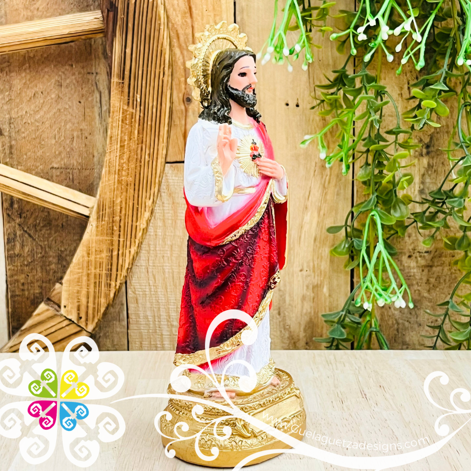 Mini Small Sagrado Corazon de Jesus Statue - Religious Statue