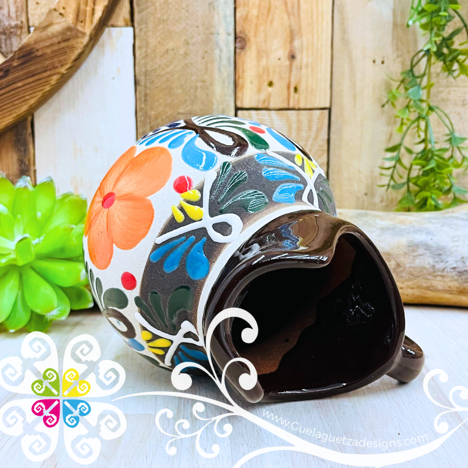 Brown Small Engobe Clay Pitcher - Jarro
