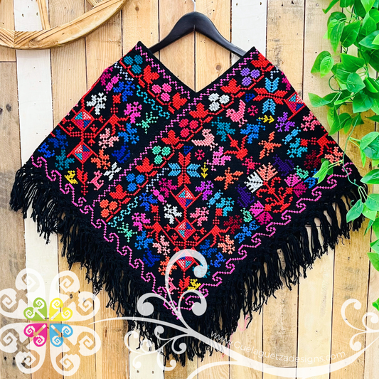 Arbol de la Vida Design Embroider Poncho - Mañanita