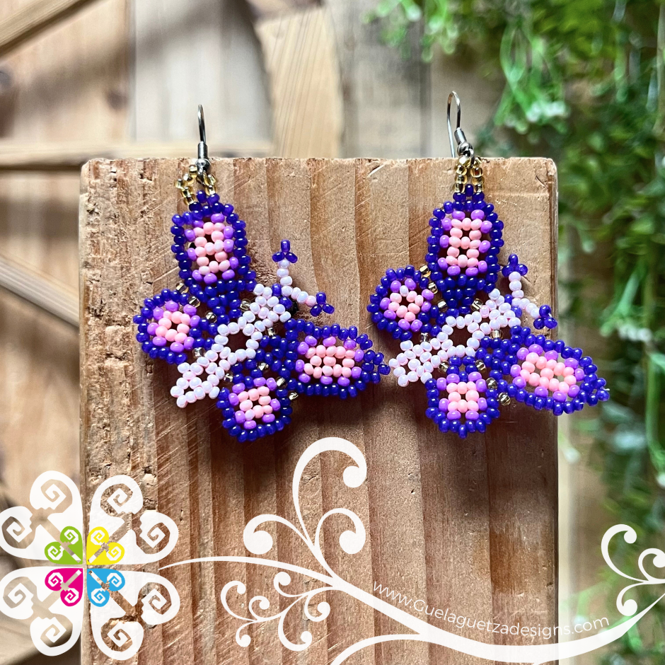 Beaded Butterfly Earrings
