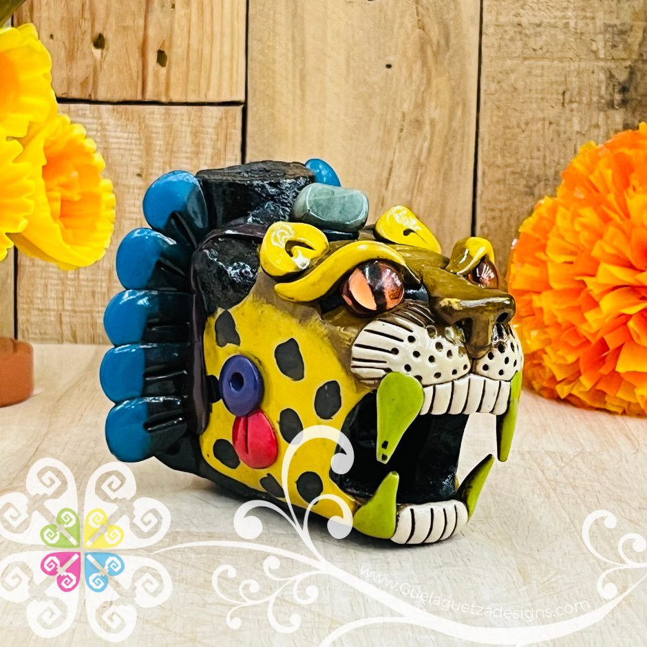 Large Jaguar Ocarina Silbato - Resin & Epoxy Clay Whistle