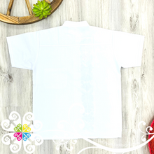 White Spring Stripe Shirt - Embroider Men Shirt