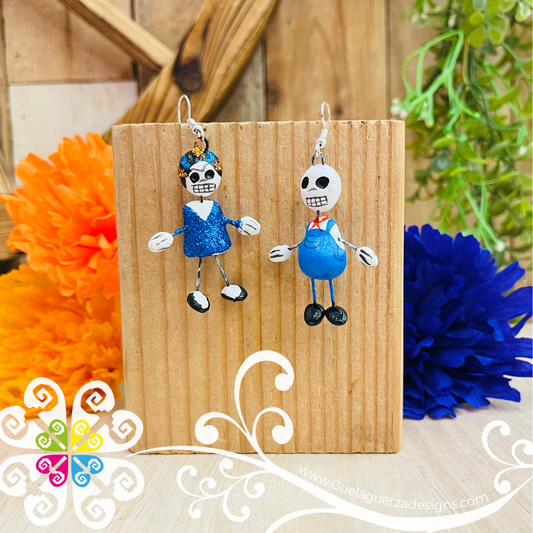 Frida y Diego - Calaverita Clay Earrings