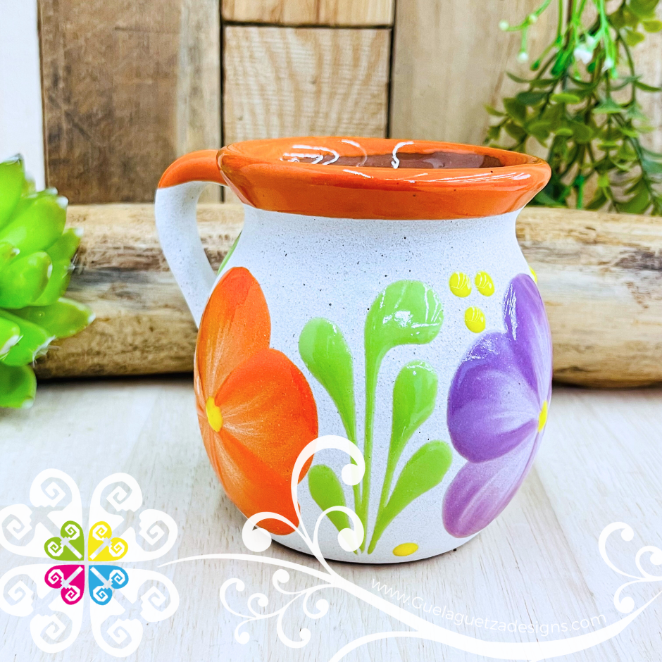 Orange Clay Pato Pitcher Set - 4 Mugs