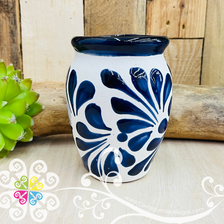Cobalt Blue Espiga Pato Pitcher Set - 4 Cantaritos