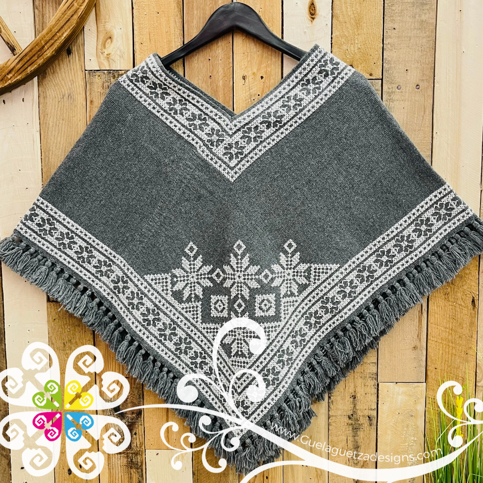 Orillado Design Embroider Poncho - Mañanita