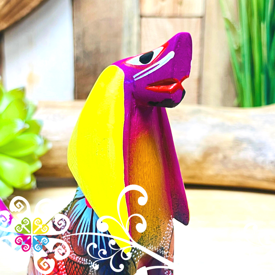 Medium Hound Dog Alebrije- Handcarve Wood Decoration Figure