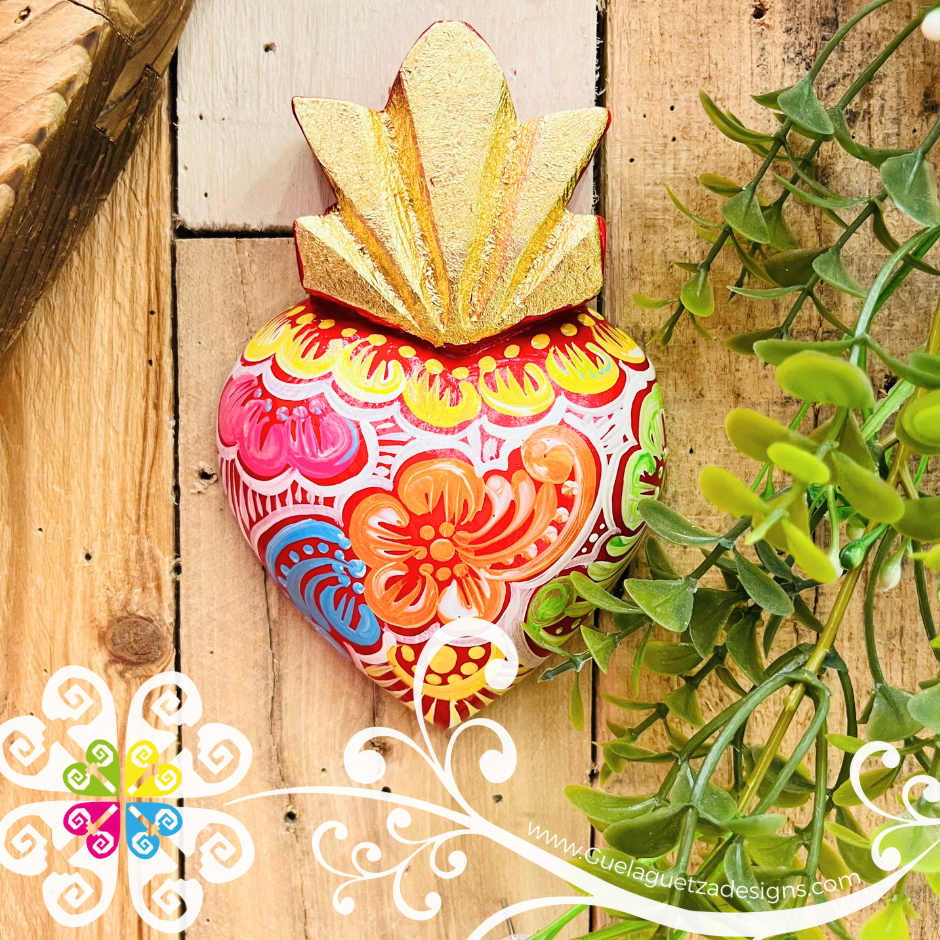 Small Corazón Pintado - Wall Decor