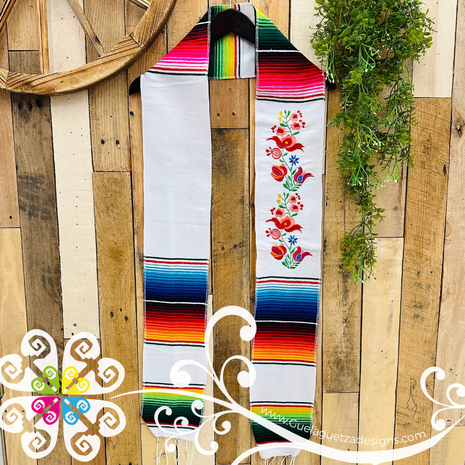 Floreado Sarape Graduation Stole