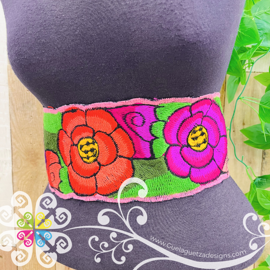 Multicolor Chiapas Embroider Belt - Women Belt