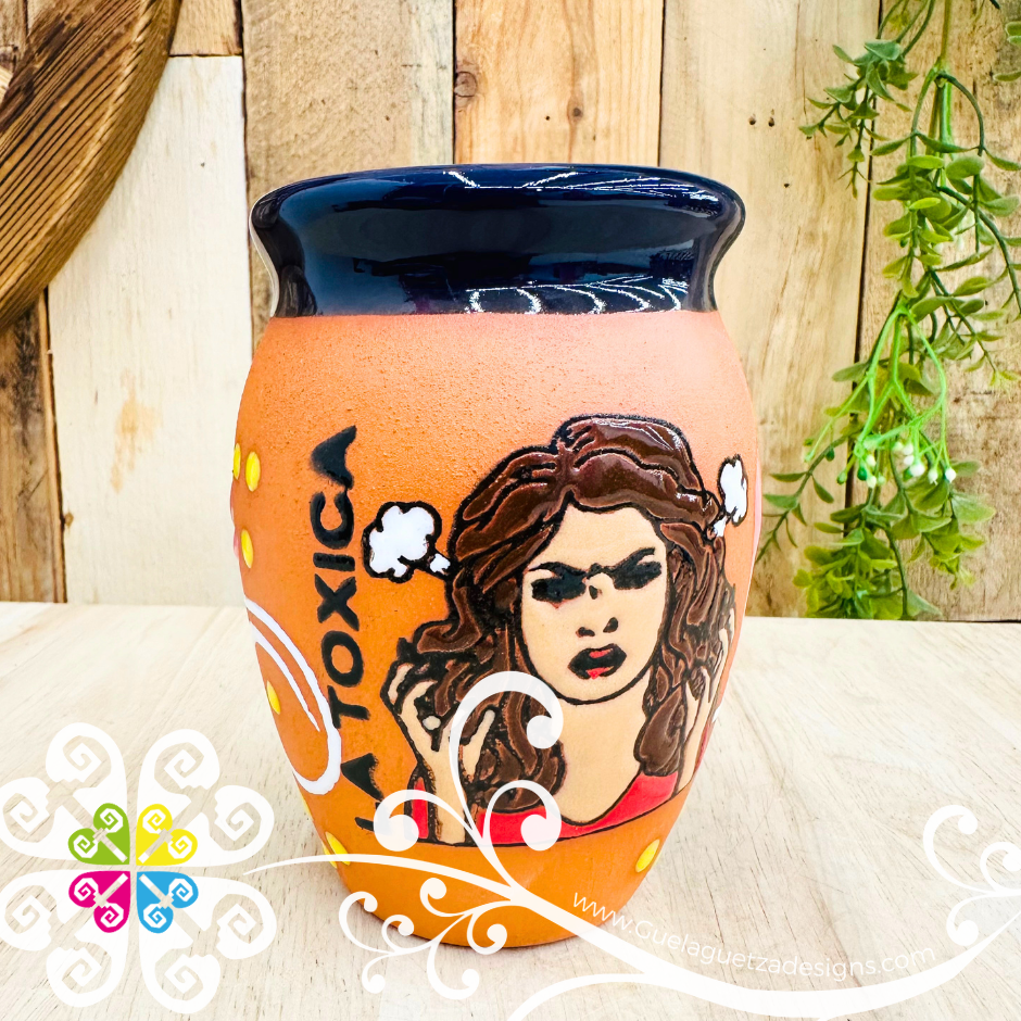 La Toxica Cantarito Cup - LoteriaMX Cantarito  - Single Clay Cantarito
