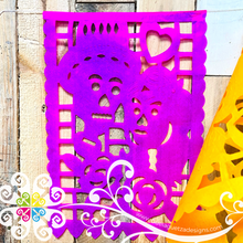 Large Couple Catrines Design- Papel Picado Banner