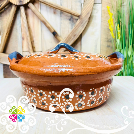 Small Capula Sencillo Cazuela Barro con Tapa - Capula Sencillo Clay Kitchen