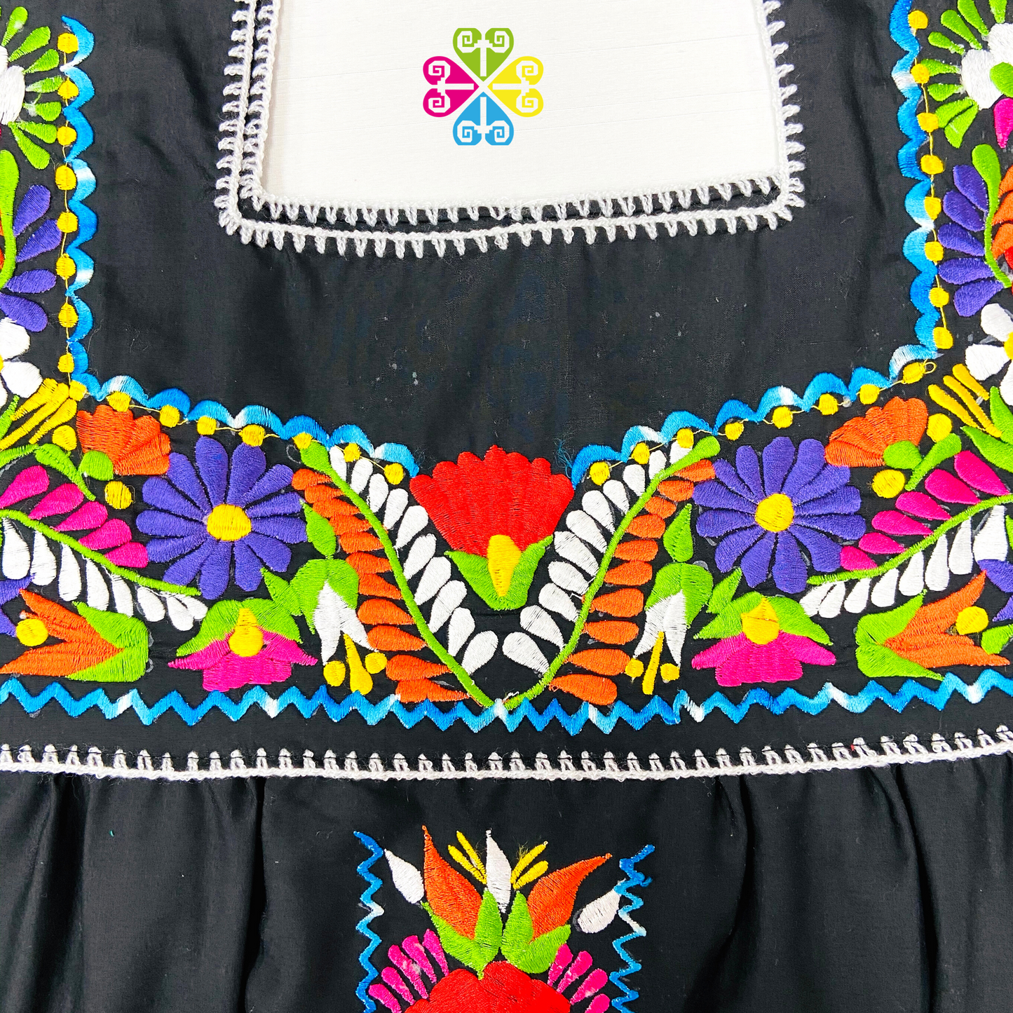 Black Vestido Tehuacan Puebla - Women Dress