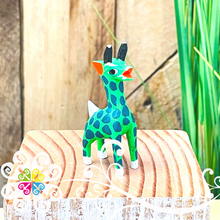 Mini Giraffe Alebrije Handcarve Wood Decoration Figure