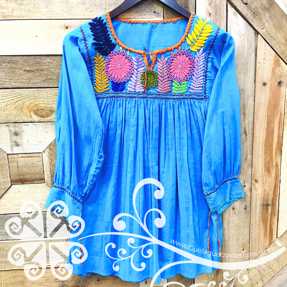 Colorful Embroider Rococo Top - Long Sleeve