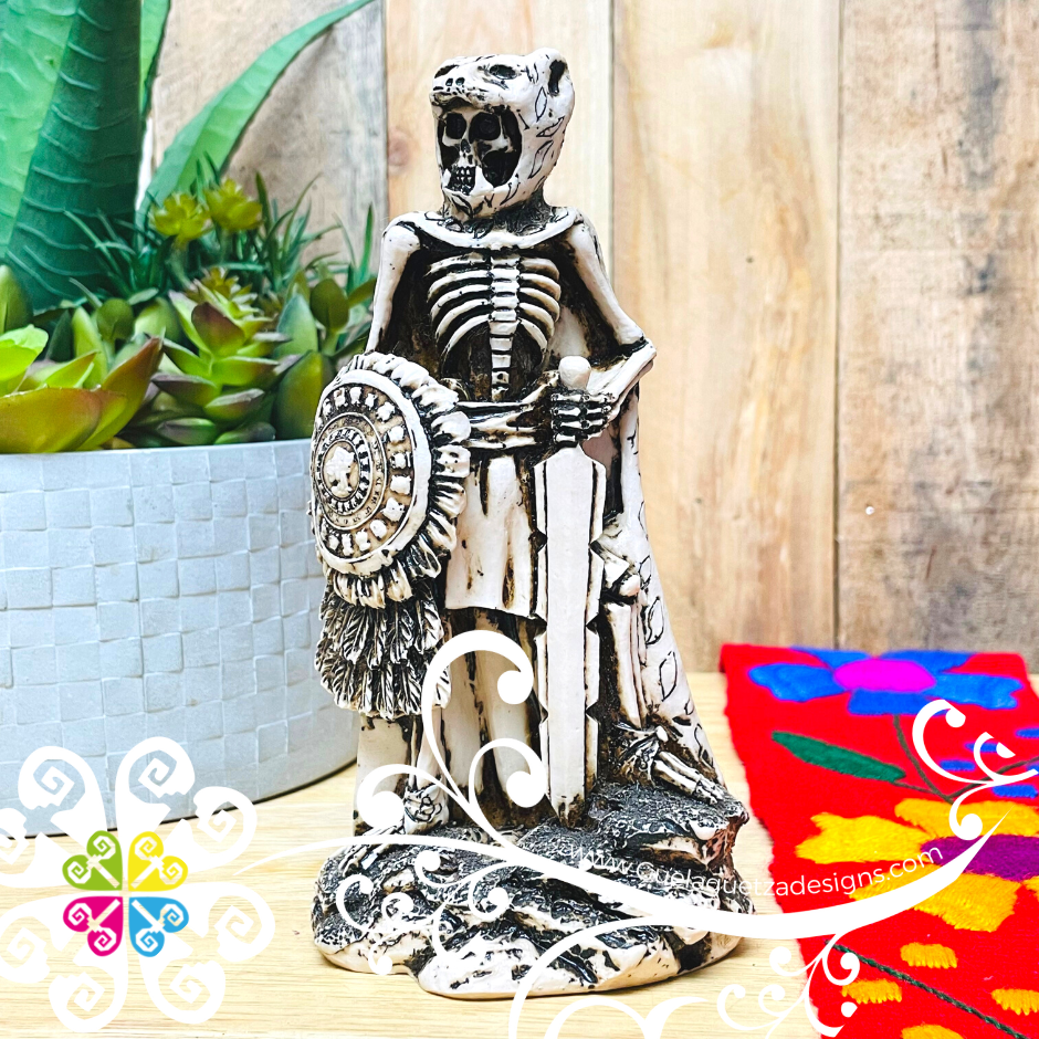 Small Jaguar Warrior - Day of the Dead Decoration Statue