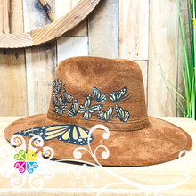 Brown Monarchs - Hand Painted Fall Hat
