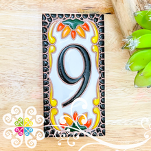 Honeycomb Mexican House Numbers - Tiles Numbers