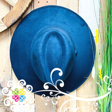 Navy Blue Indiana Velvet Hat - Fall Hat