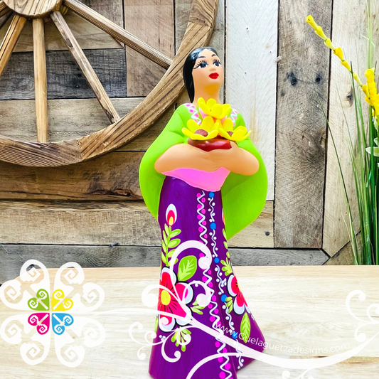 Small Juanita Michoacana Doll - Ceramic Statue