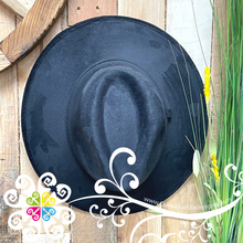 Black Indiana Velvet Hat - Fall Hat