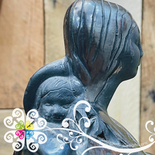 Motherhood Statue - Black Clay Oaxaca