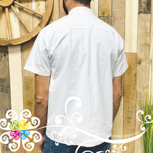 White Star Stripe Shirt - Embroider Men Shirt