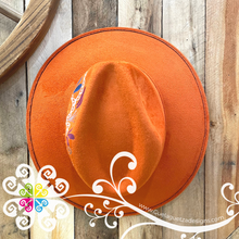 Terracota Mandala Hat- Hand Painted Fall Hat