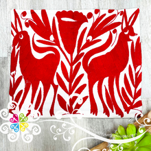 Red Otomi Decorative Pillow Cases - with Zipper