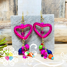 Lovely Heart - Palm Earrings